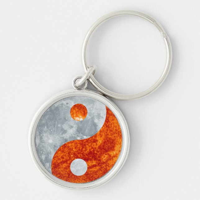 Sun & Moon Yin-Yang Asian Wisdom Series Key Ring (Front)
