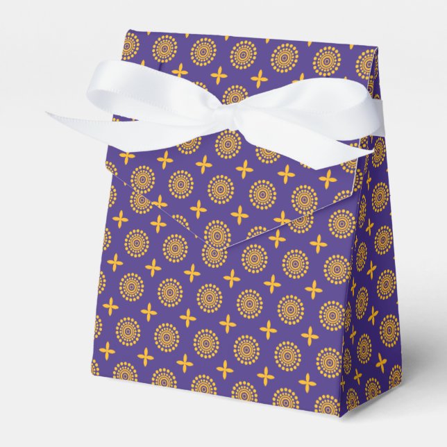 Sun Mosaic Pattern Favour Box (Front Side)