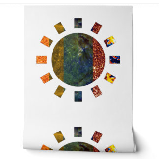 Sun Mosaic Wallpaper | Solar Mural