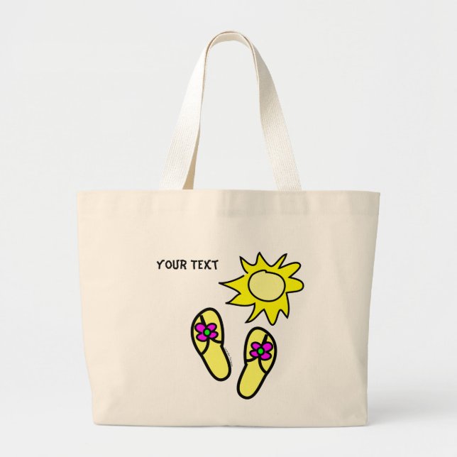 Sun n' Flip Flops Beach Tote (Front)