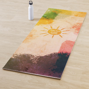 sun Name Add Logo Yoga Mat