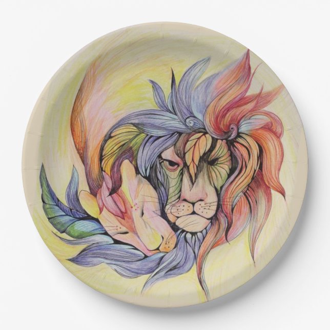 Sun of Love Paper Plate (Front)