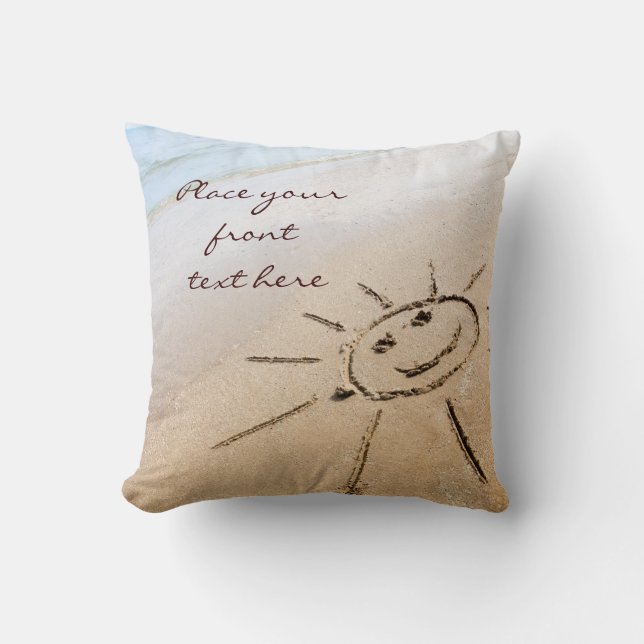 Sun On The Beach Cushion (Front)