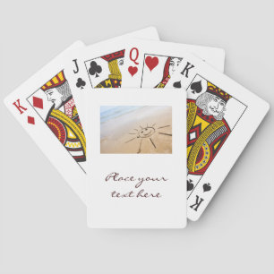Sun On The Beach Playing Cards
