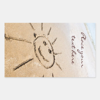 Sun On The Beach Rectangular Sticker