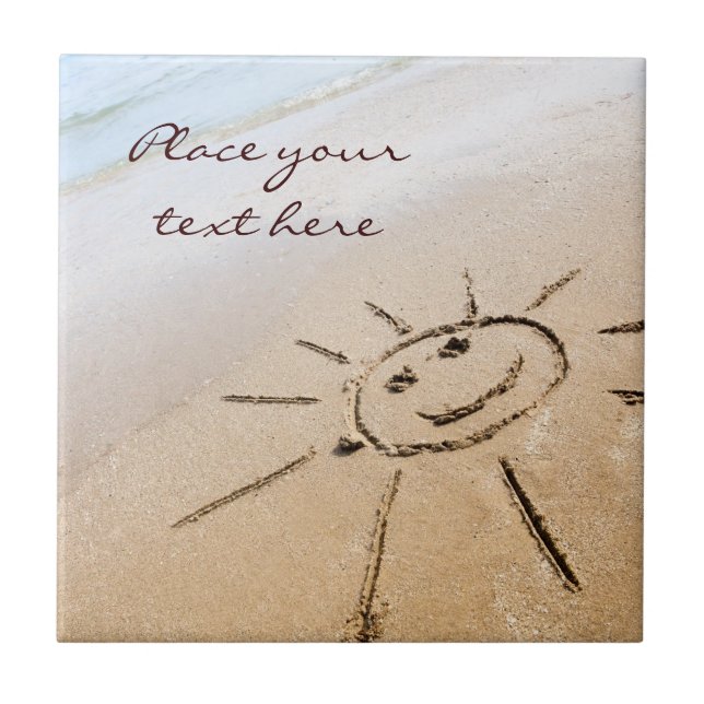 Sun On The Beach Tile (Front)