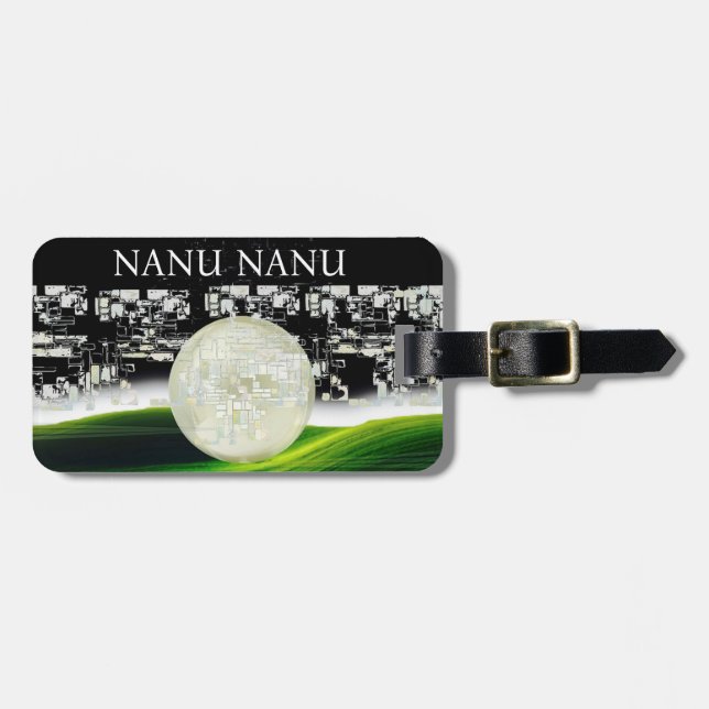 SUN ON THE MOON LUGGAGE TAG (Front Horizontal)