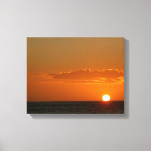 Sun on the Water at Sunset > Sunset Canvas Prints