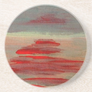 Sun on the Water Ocean Sunset Sunrise Seascape Coaster