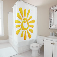 Sun orange yellow drawing texturised tribal cerami