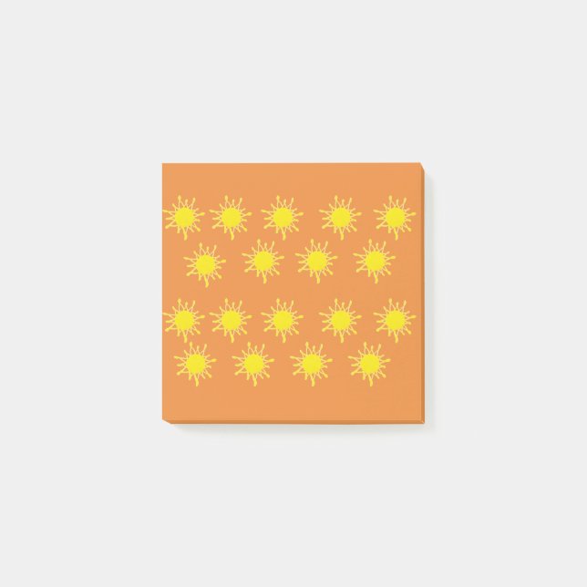 Sun Orange Yellow  Post-it Notes (Front)
