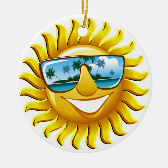 SUN Ornamenet Ceramic Ornament (Front)