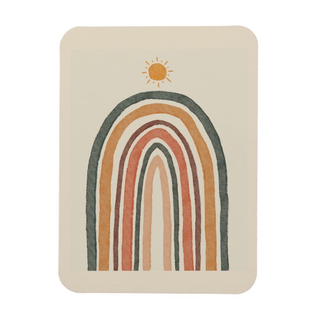 Sun Over A Rainbow Magnet (Vertical)