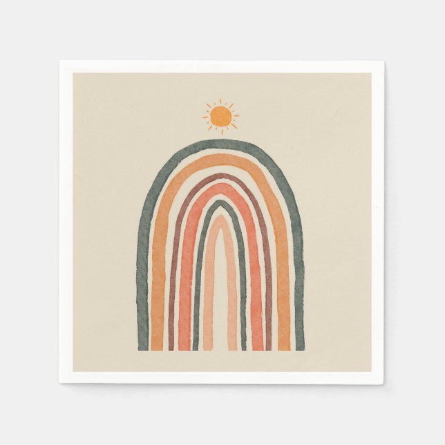 Sun Over A Rainbow Napkin (Front)