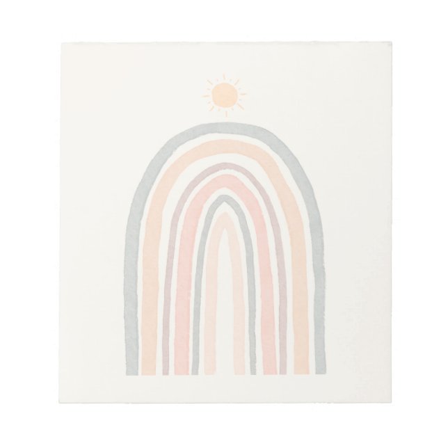 Sun Over A Rainbow Notepad (Front)