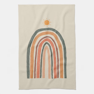 Sun Over A Rainbow Tea Towel
