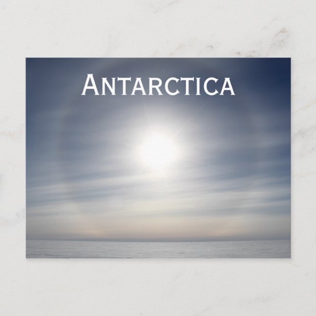 Sun over Frozen Landscape, Siple Dome, Antarctica Postcard (Front)