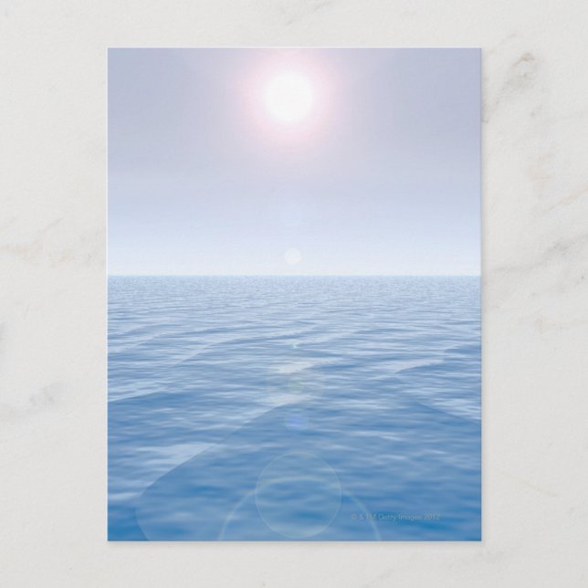 Sun over sea postcard (Front)