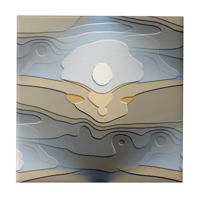 SUN OVER THE HILLS     CERAMIC TILE (Front)