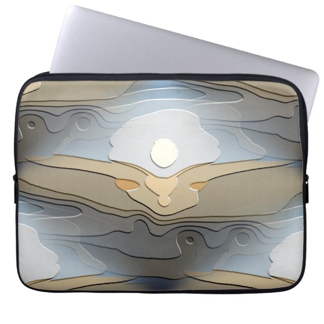 SUN OVER THE HILLS  LAPTOP SLEEVE (Front)