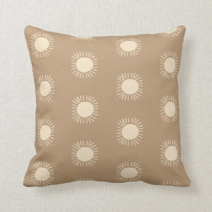 Sun Pattern Boho Nursery Decor Gender Neutral Cushion