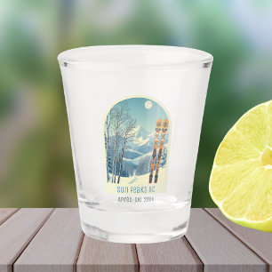 Sun Peaks British Columbia ski vacation Shot glass
