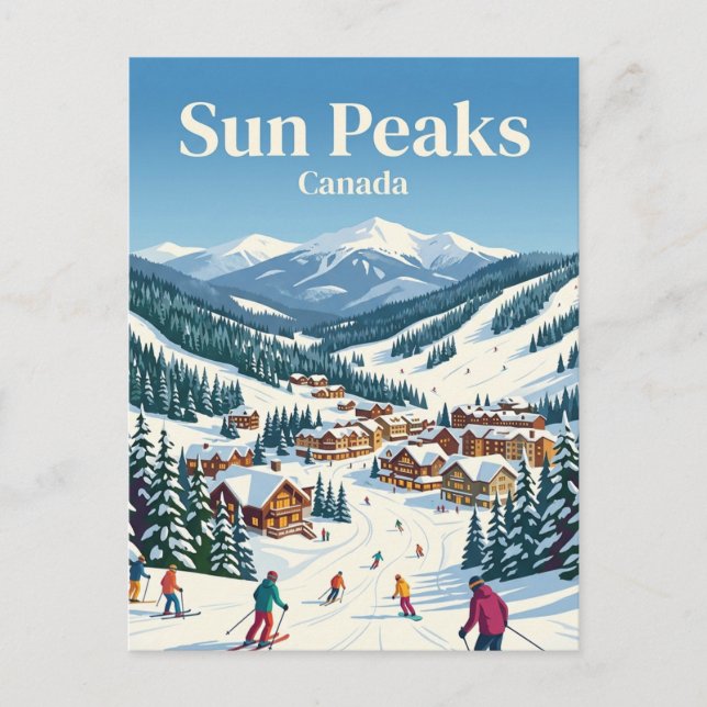 Sun Peaks Canada Postcard (Front)