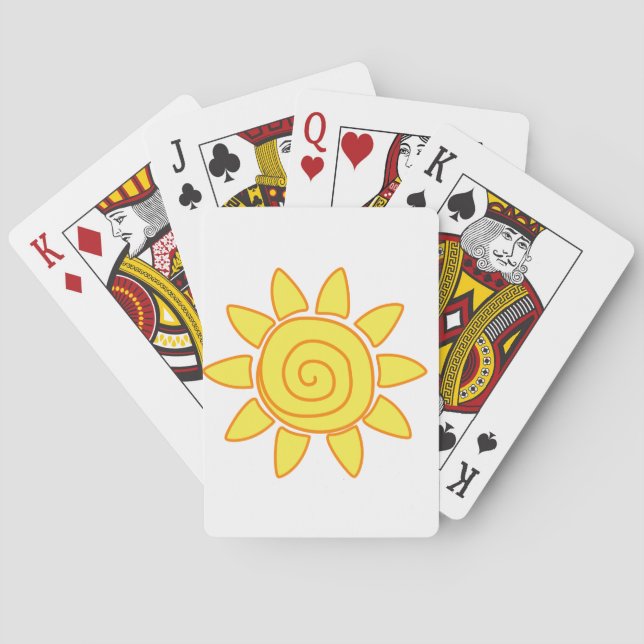 Sun Playing Cards (Back)
