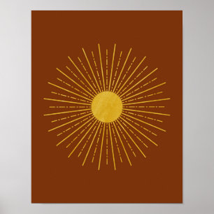 Sun Poster, Sun Art Print, Sun Wall Art, Sun Print