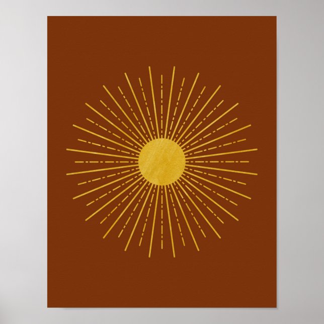 Sun Poster, Sun Art Print, Sun Wall Art, Sun Print (Front)