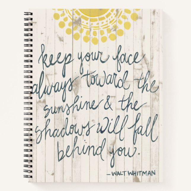 Sun Quote III Notebook (Front)