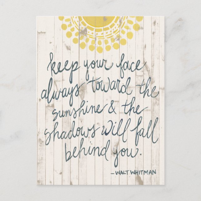 Sun Quote III Postcard (Front)