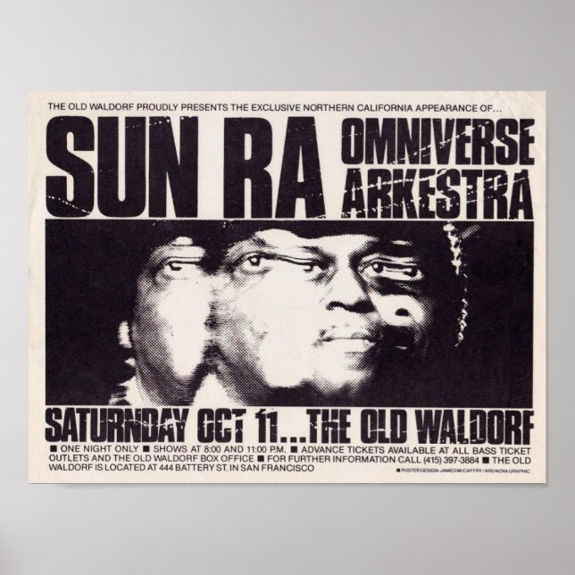 Sun Ra Omniverse Arkestra Jazz  Poster (Front)