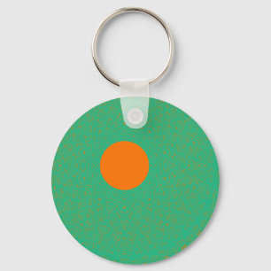 SUN RADIATING MINT COLOR LIGHT KEY RING