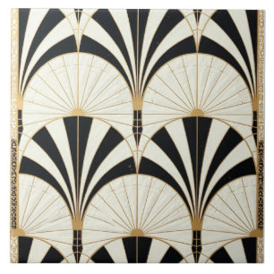 Sun Ray Silhouette Ceramic Tile