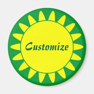 Sun Ray Template - 3 - Green Magnet