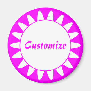 Sun Ray Template - 3 - Magenta Magnet