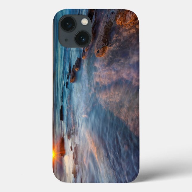 Sun rays illuminate the Pacific Ocean Case-Mate iPhone Case (Back)