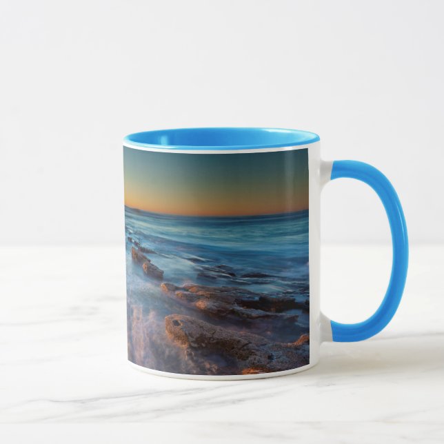 Sun rays illuminate the Pacific Ocean Mug (Right)
