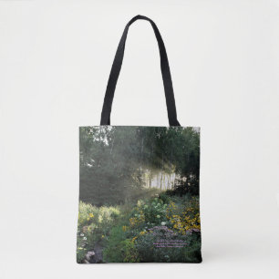 Sun Rays Late September Gardens Tote Bag
