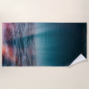 sun rays under water beach towel