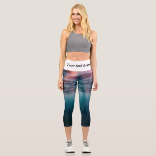 sun rays under water capri leggings