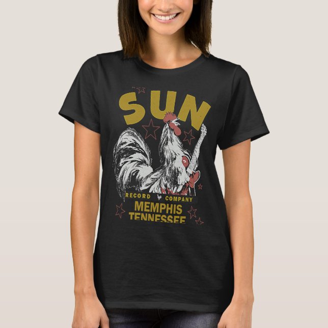 Sun Records Rockabilly Rooster T-Shirt (Front)