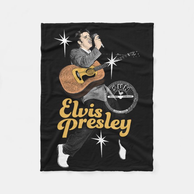 Sun Records X Elvis Presley Dancing With Stars  Fleece Blanket (Front)