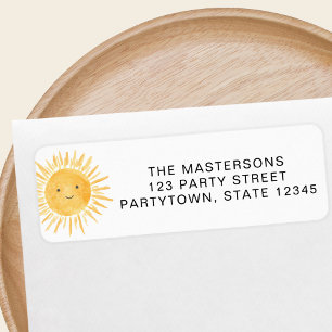 Sun Return Address Label