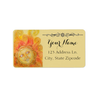 Sun Return Address Label