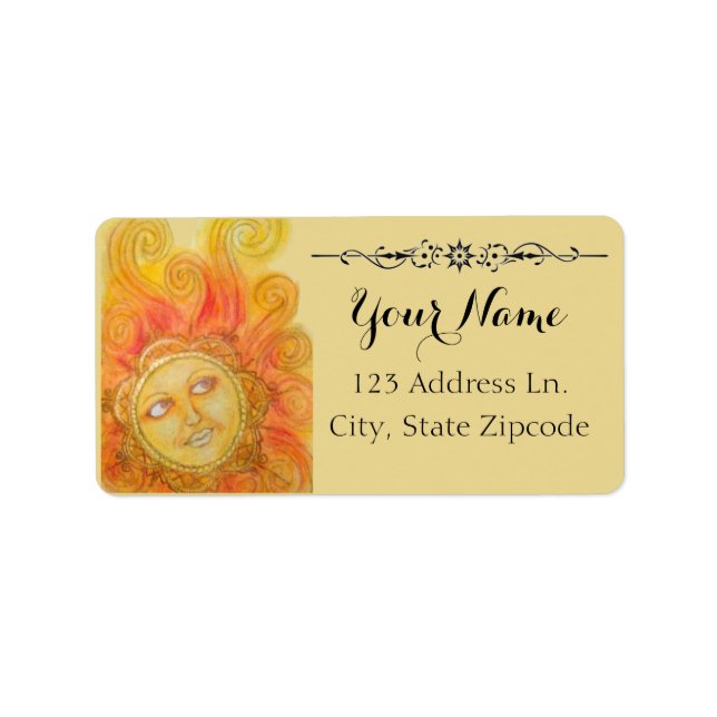 Sun Return Address Label (Front)