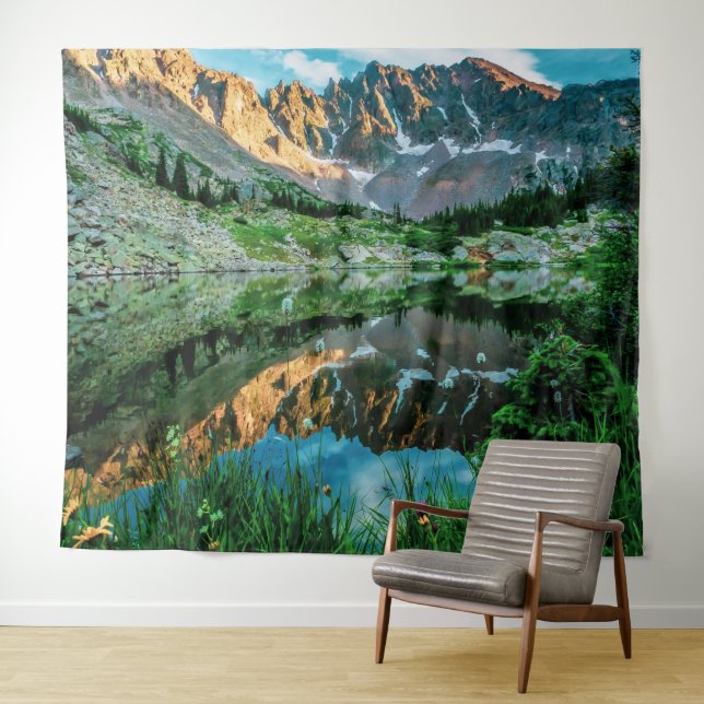 Sun Ridge Lake Reflection // Wild Flowers Tapestry (In Situ (Horizontal))