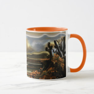 Sun Rise On the Desert Southwestern Abstract Art Mug