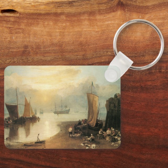 Sun Rising Through Vapour by Joseph Turner Key Ring (Front)